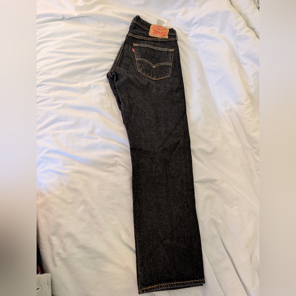 Levi's 501 Black Denim Jeans, 32x30